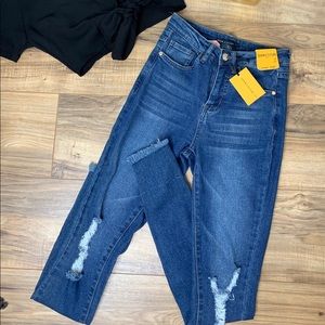 Denim skinny jeans